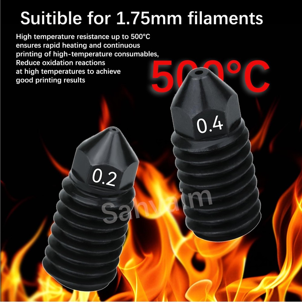Sahvaim 2 Pack 0.4MM Hotend Kit for Bambu Lab A1 Mini/A1 3D Printer,...