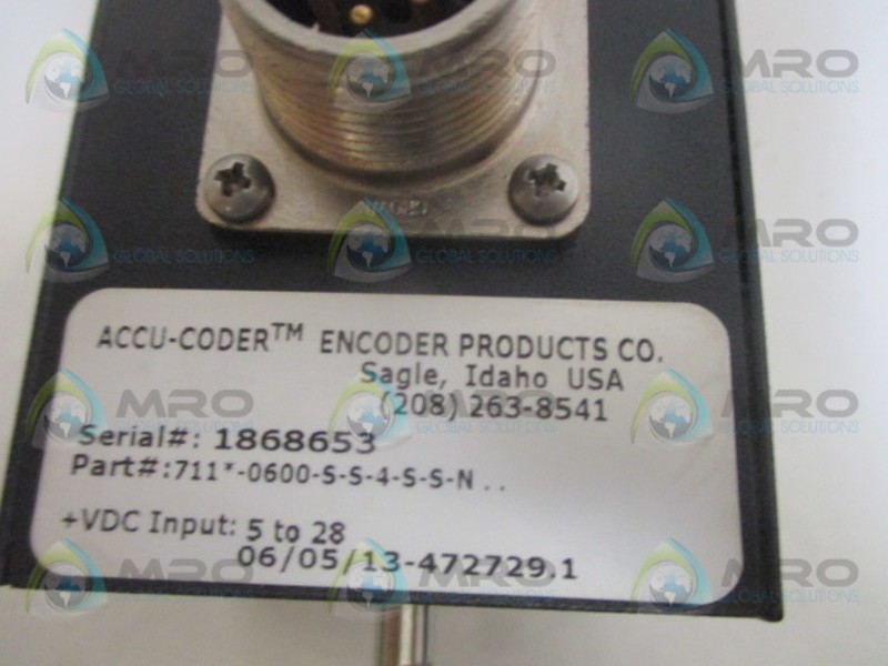 ENCODER PRODUCTS 711-0600-S-S-4-S-S-N ENCODER 5/28VDC NSNP