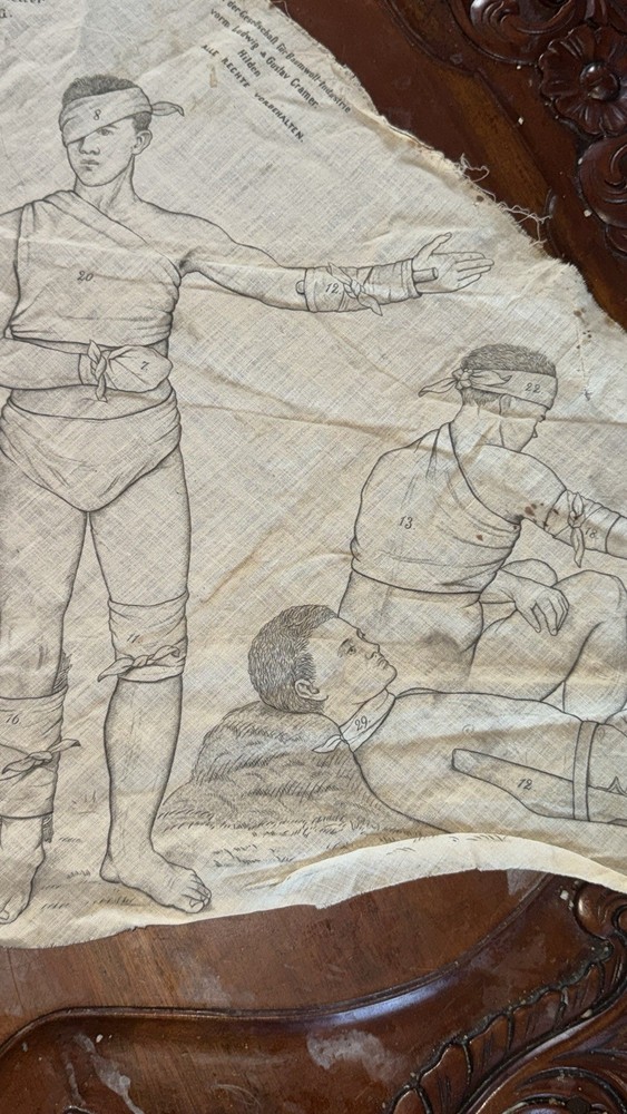 Rare WWII German Esmarch triangular bandage,