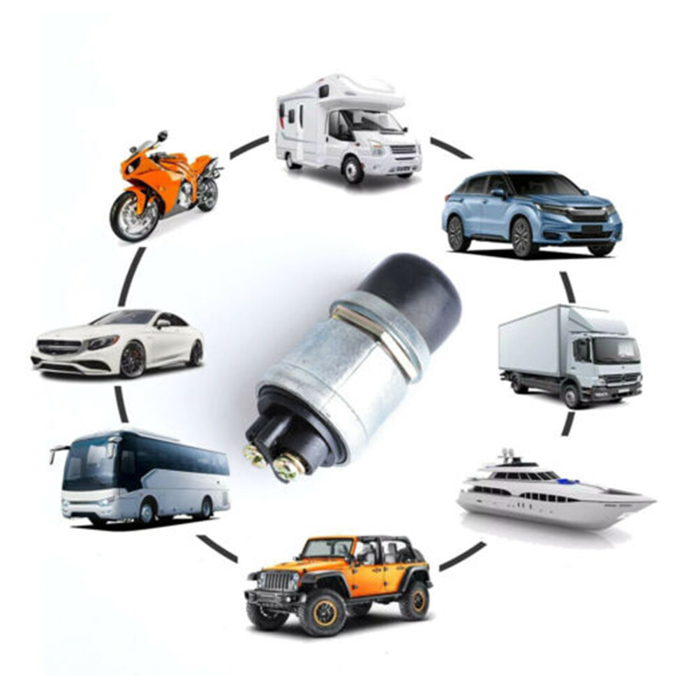 2PCS 12 Volt DC Heavy-Duty Start Momentary Push-Button Starter Switch (50 Amps)