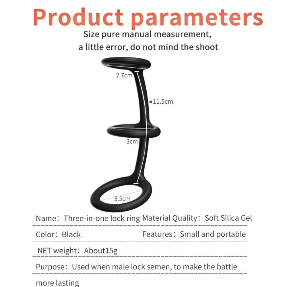 Silicone Penis Glans Stretcher Phimosis Curing Peritomize Correction Ring
