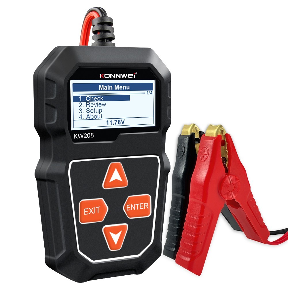 Battery Testing Tool KW208 for 6V 12V with Easy Operation and Analysis