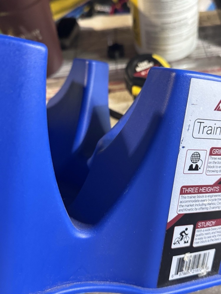 Kom Cycling Indoor Trainer Riser Block | Adjustable Height, Durable Composite