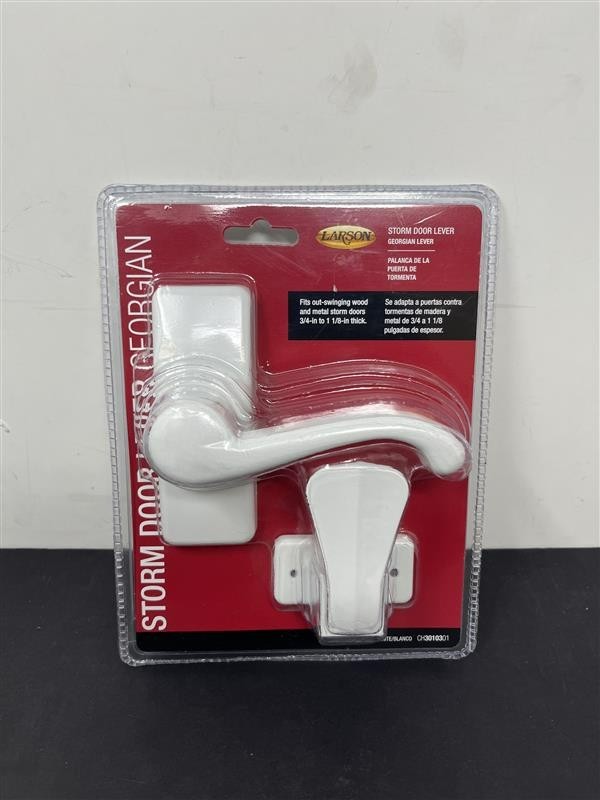 LARSON White Screen/Storm door Replacement Handleset CH3010301
