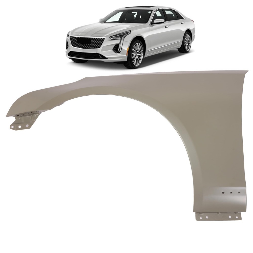 Driver Side Fender Primed Steel Replacement Compatible with CT6 2016-2020