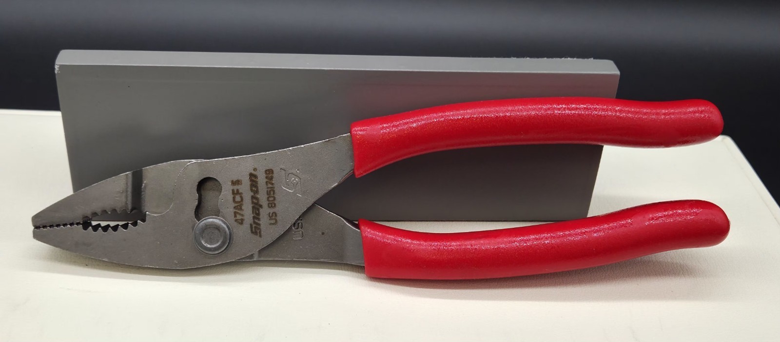 Snap-on Tools USA NEW 8" RED Combination Slip Joint Pliers 47ACF