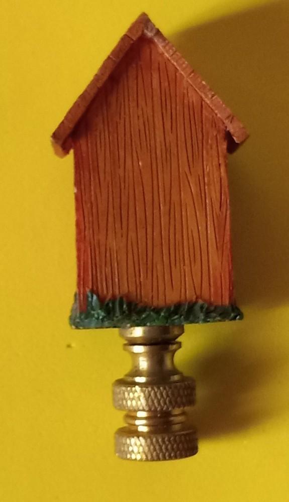 Decorative Birdhouse Lamp Fenial. 2.75" #B