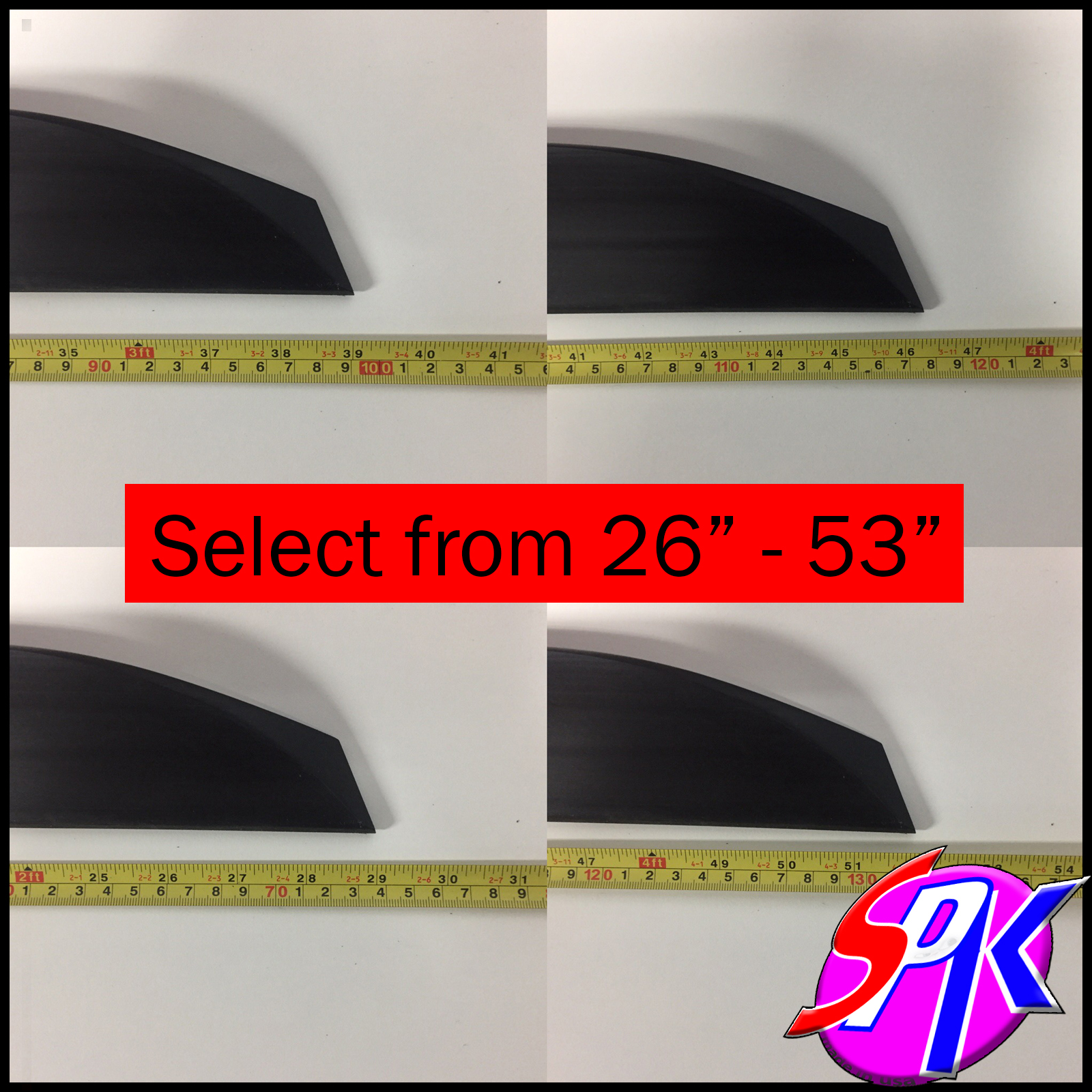 SPK 284G Universal rear trunk spoiler SELECT a SIZE 30"- 63" available