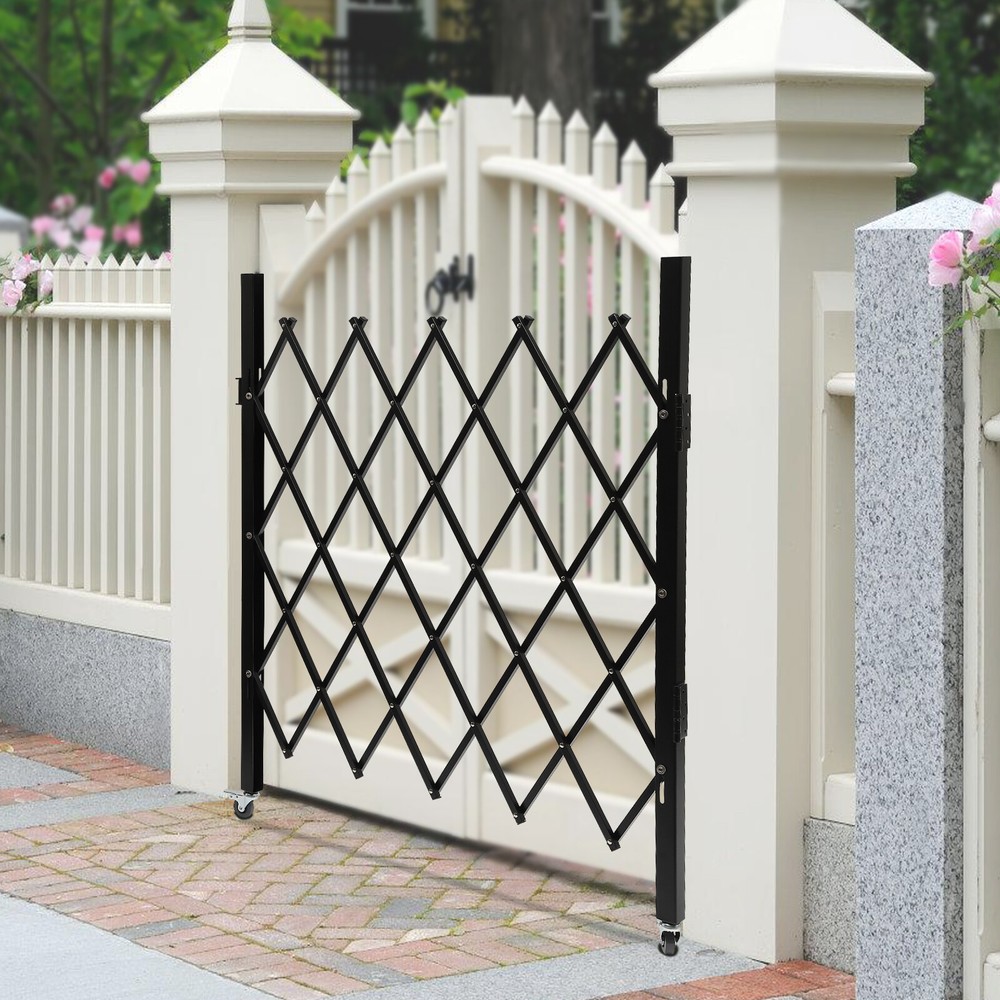 Single Folding Security Gate Folding Door Gate Rolling Barricade Gate 1.3m*93cm