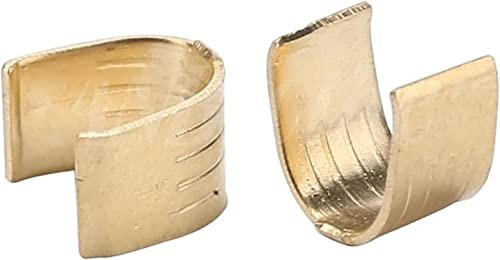 10Pcs Gold 3D Printer Belt Copper Buckles Open Timing Rubber Fixing...