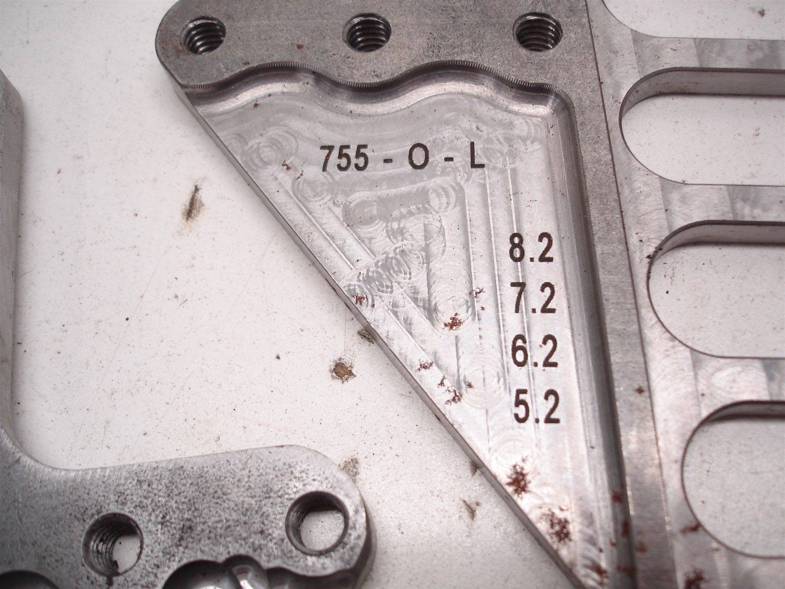 22 NASCAR LOWER CONTROL ARM STEEL MOUNTING BRACKETS / PLATES FOR ECCENTRIC SLUGS