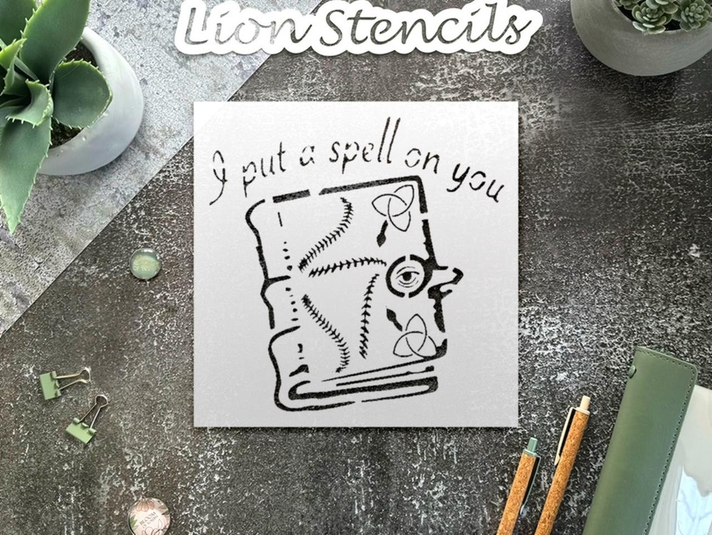 Hocus Pocus Magic Stencil for Creative Projects - StencilAir