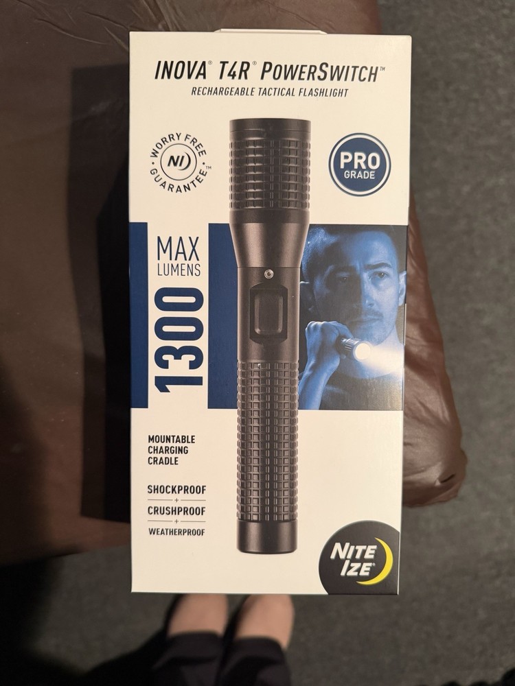 Nite Ize Inova T4R Powerswitch Flashlight Tactical Rechargeable