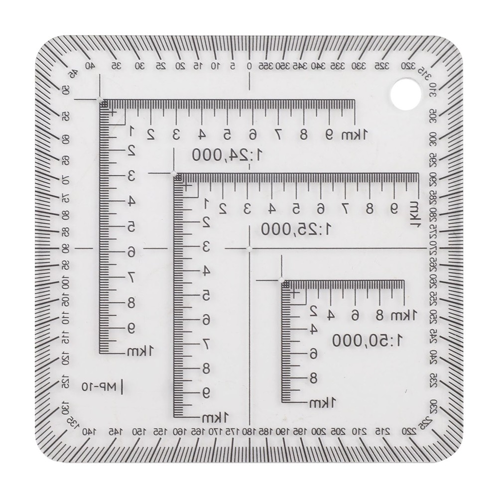 7cm Multi Coordinate Ruler for Practical Use in Engineering and Geography