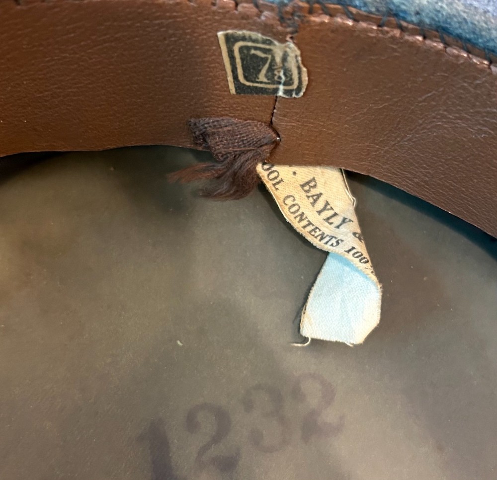 Brown Military Academy Visor Cap.