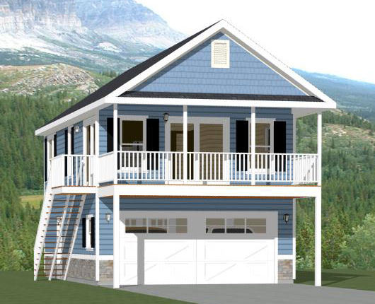 20x32 House -- 2 Bedroom -- 808 sqft -- PDF FloorPlan -- Model 6P