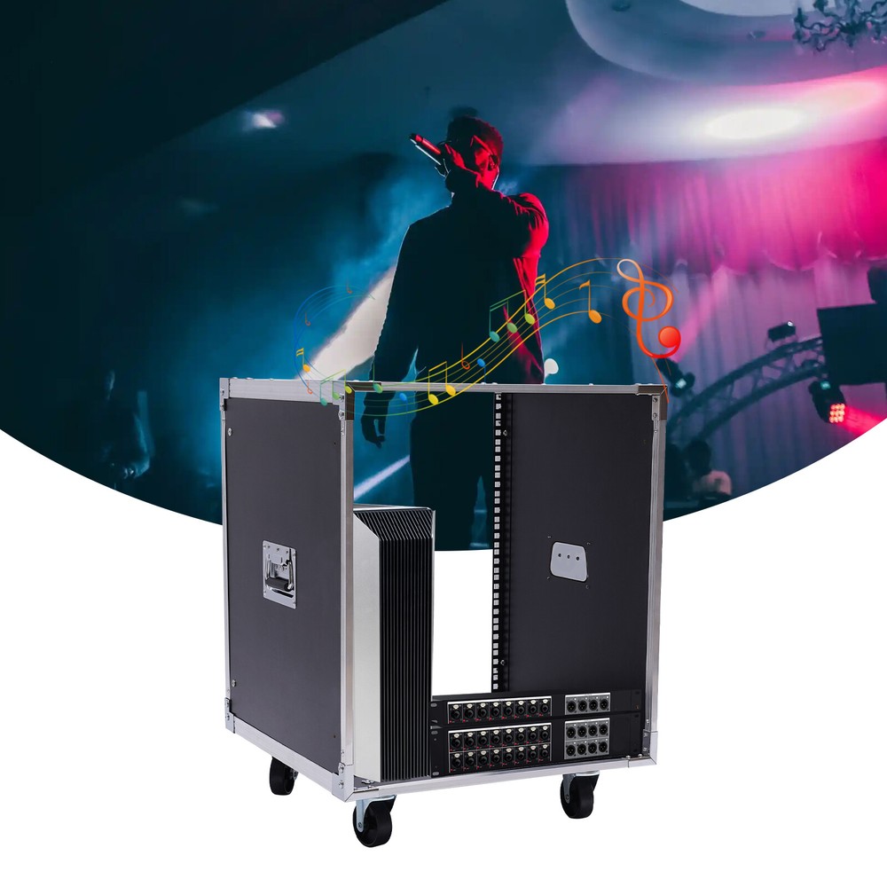 12U Rolling Network Server Data Cabinet Rack Equipment Rack Cabinet - 21" Deep