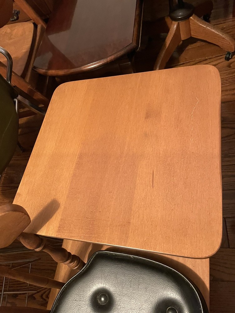 Vintage George B Bent Wood Phone Table - Nice