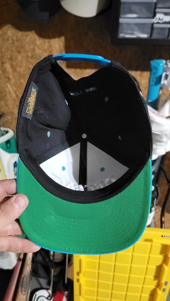 Fairly Decent Golf DECENT. Black/Teal Snapback