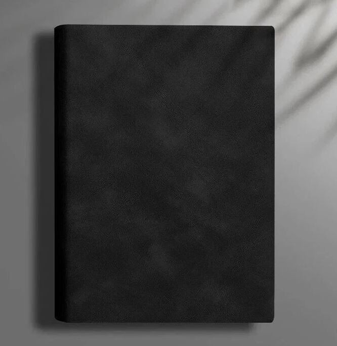 A5 PU Leather Journal Notebook 360 Pages Thick Lined Paper Diary Black
