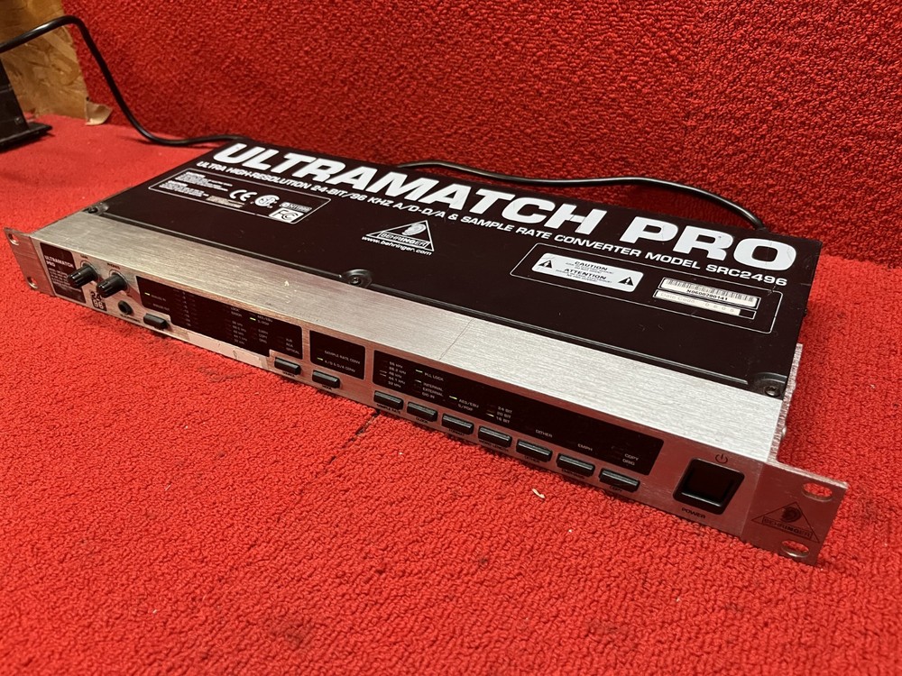 Used Behringer Ultramatch Pro SRC2496 AD/DA Sample Rate Converter Good Condition