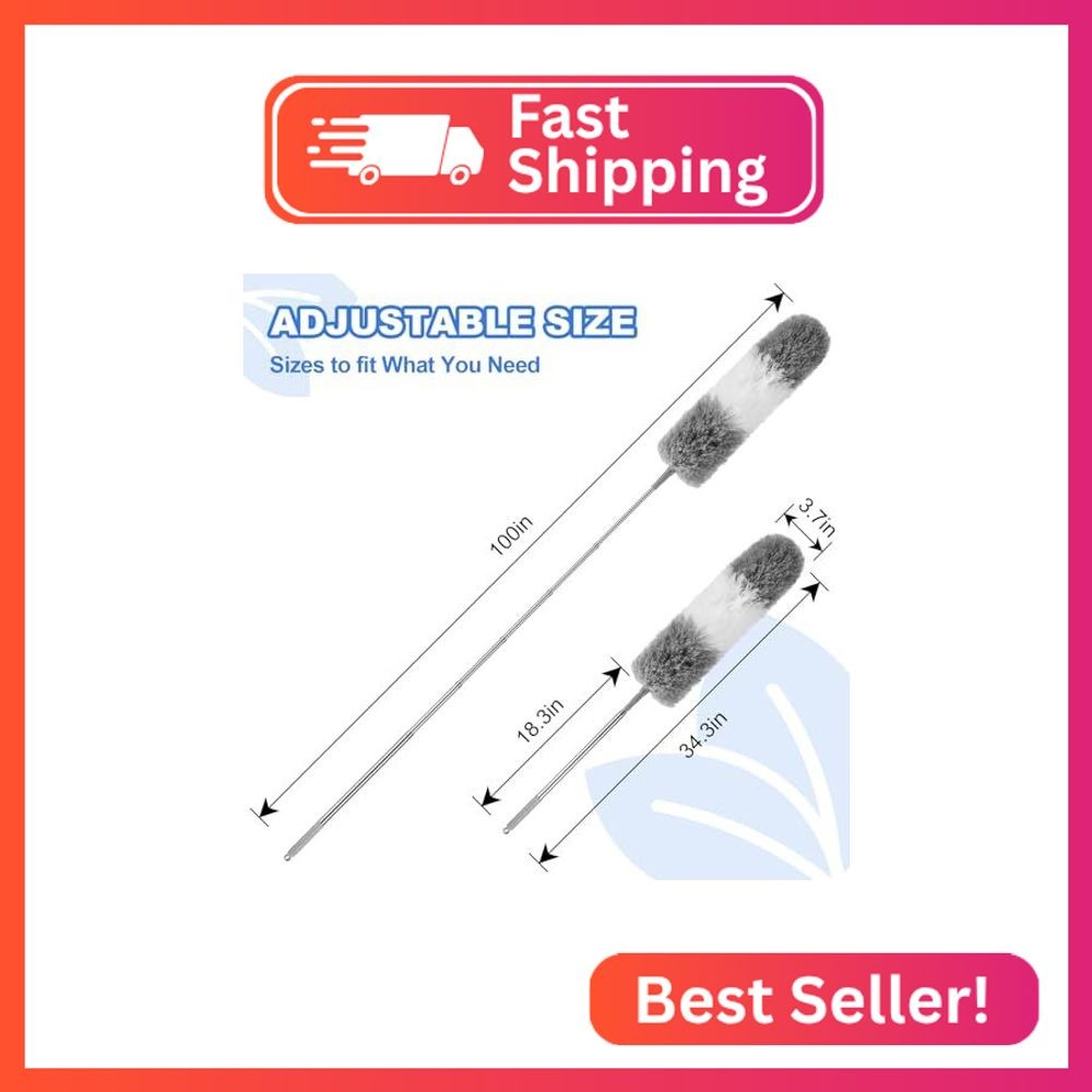 Dusters for Cleaning,Feather Duster with Extension Pole,Ceiling Fan Cleaner Dust
