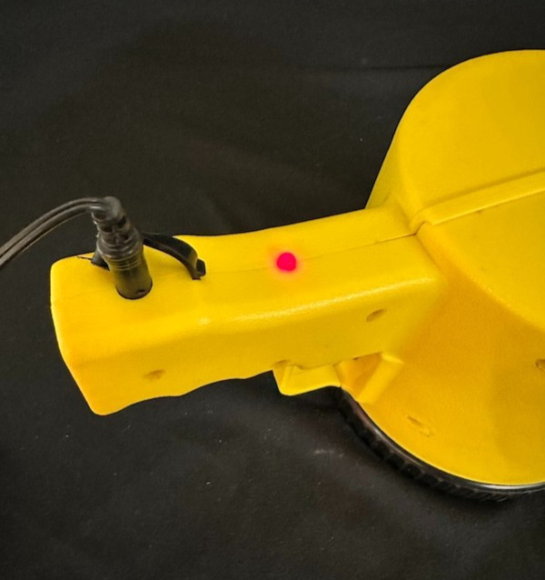 Yellow Rechargeable Spotlight with AC Charge Adapter Camping Boating RV