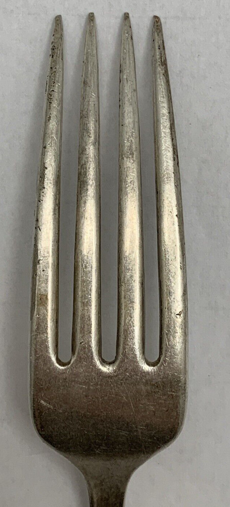 Oneida Community Fork Silver Silverplate Flatware Tudor Plate Queen Bess Wreath