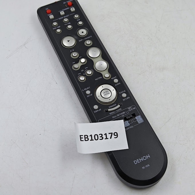 Denon RC-1076 Remote Control - Working, Used, No Accessories
