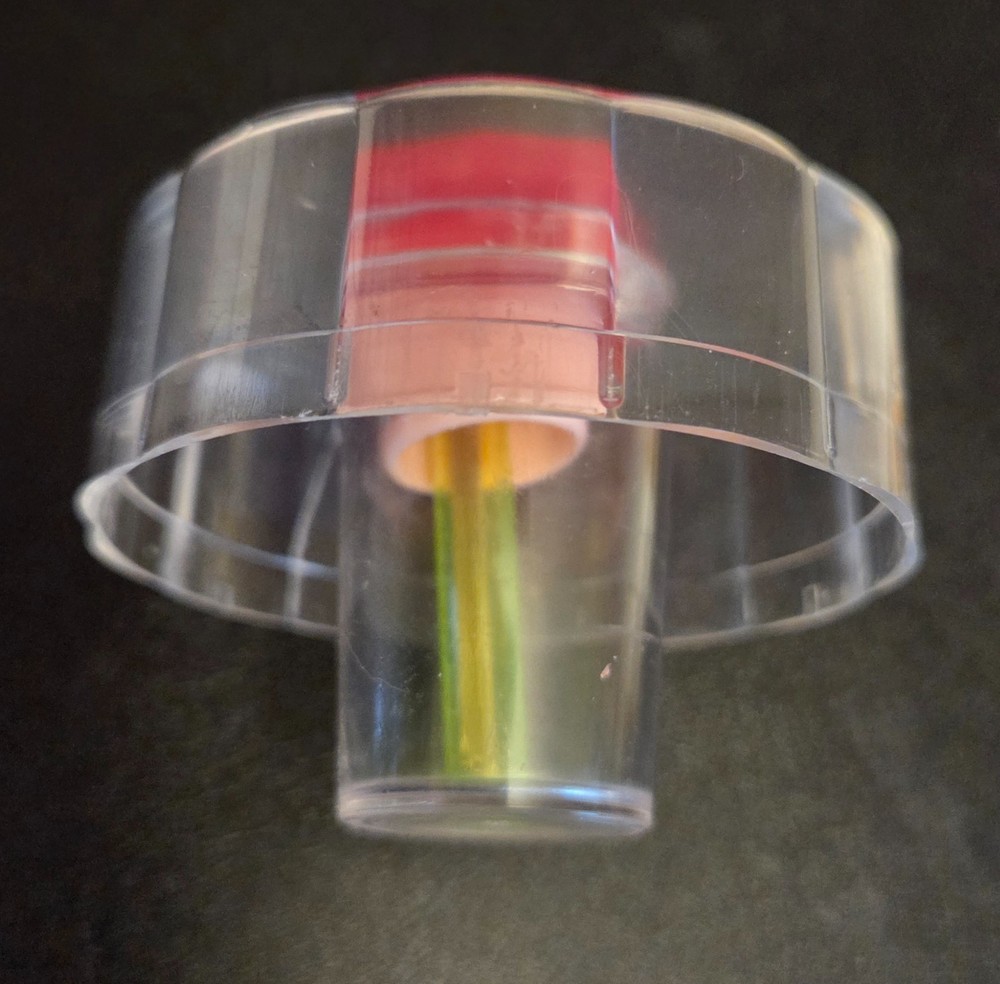 1970's Thread Holder. Transparent Container for 12 Thread