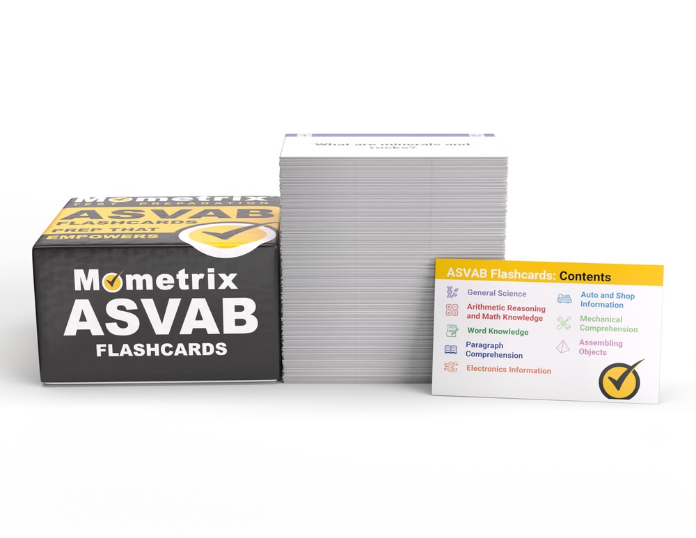 ASVAB Test Prep Flashcards with Practice Test Questions [2nd Edition]
