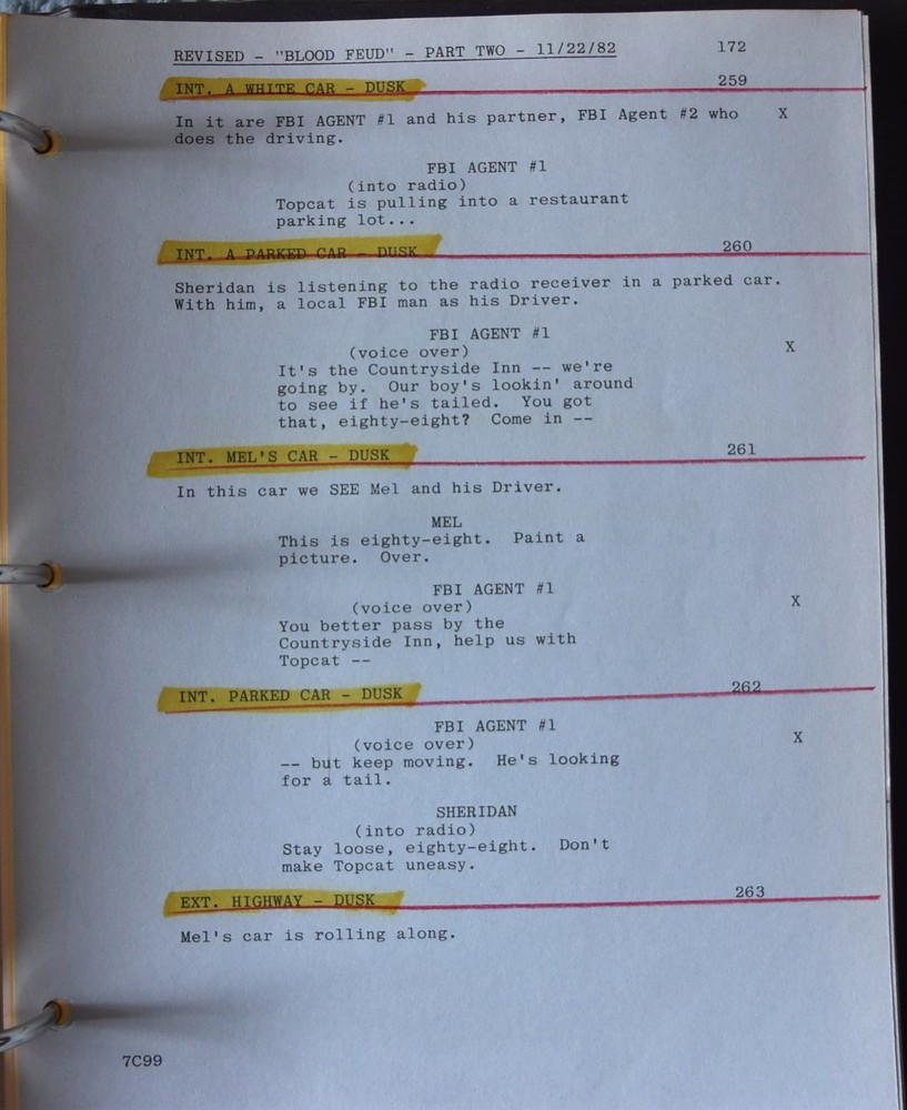 1982 Blood Feud Original Revised Final Draft Script + Shooting Schedule & More