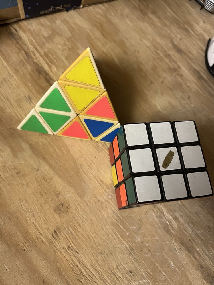 Original Rubik’s Cube Vintage 1980’s Authentic Square And Triangle Versions