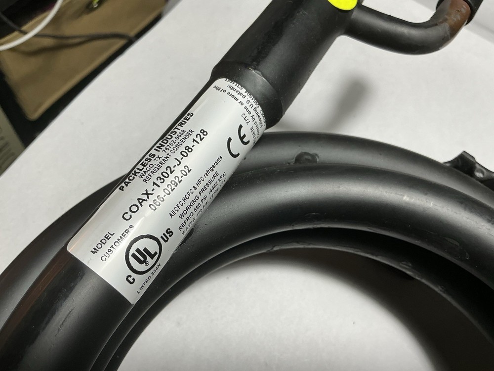 PACKLESS INDUSTRIES COAX-1302-J-08-128 Refrigerant Condenser
