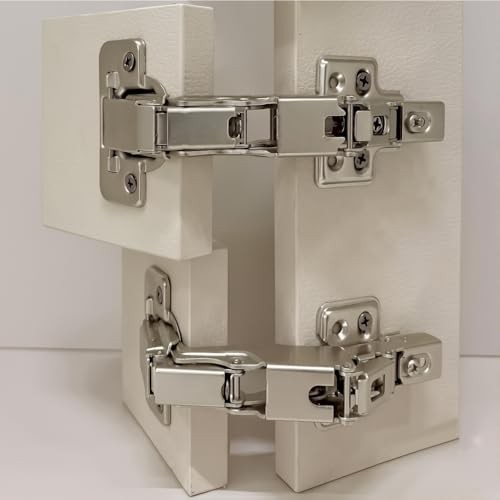 Fully Covered Cabinet Hinges - (4-piece Set) 180 °/175 Large Angle Soft Close