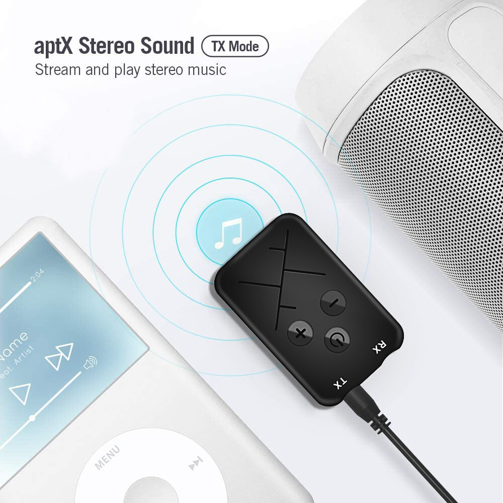 Bluetooth Receiver Transmitter 2-in-1 Wireless Audio 3.5mm Jack RCA Adapter☑@