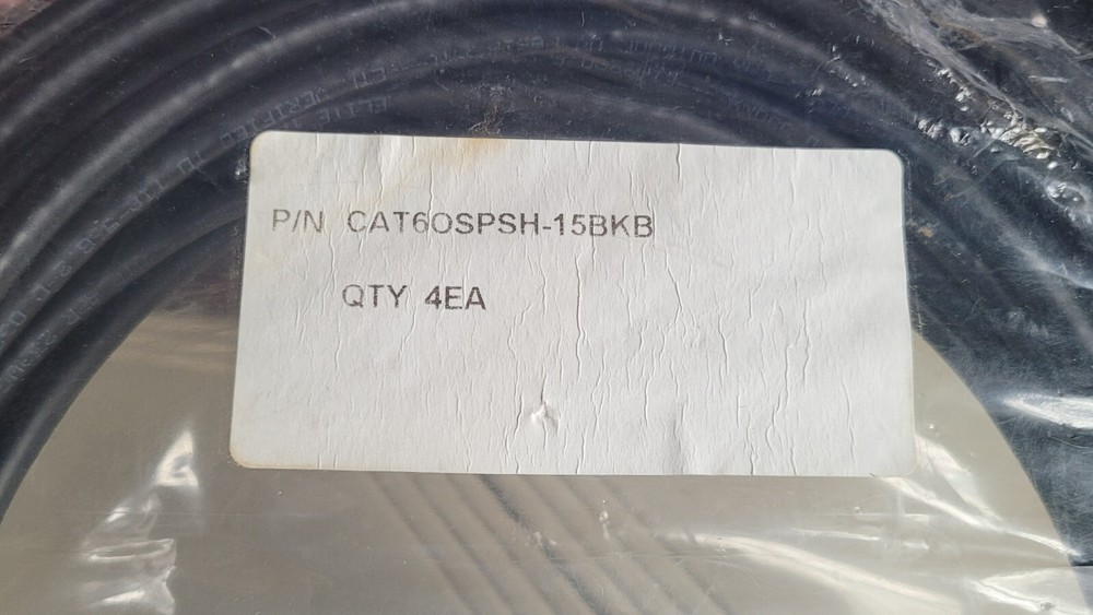 CAT6OSPSH-15BKB QUY 4, 15 Ft. EA Ethernet Cables Pack