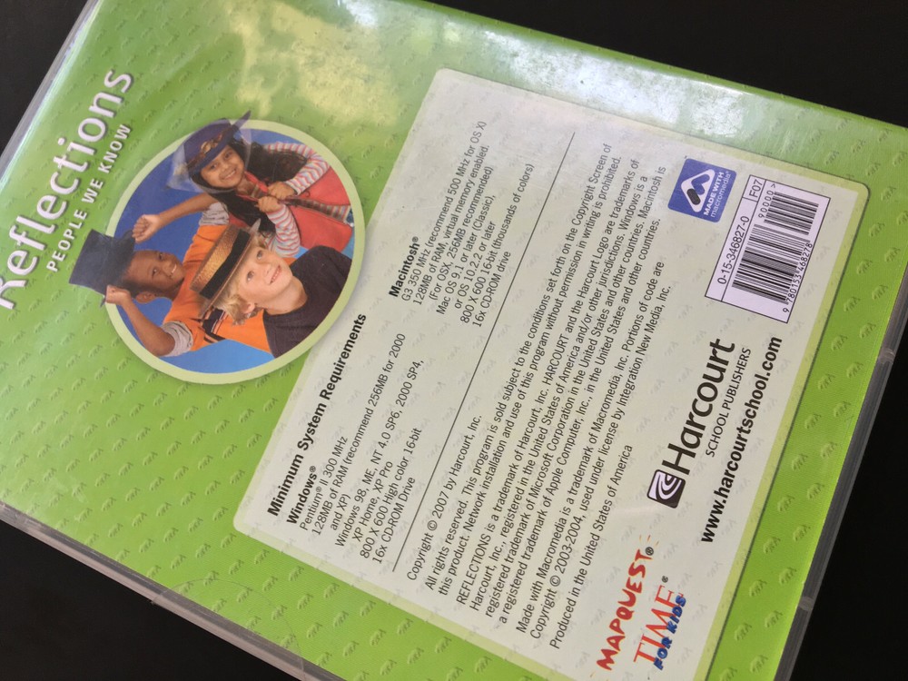 Reflections: People We Know Grade 2 Student Edition On CD-ROM PC MAC NEW
