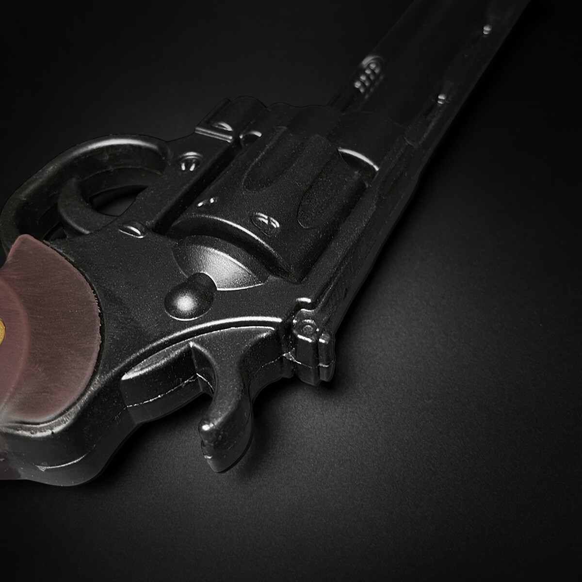 Black Fantasy Grimes Colt Python Revolver Foam Gun For Cosplay, Collections