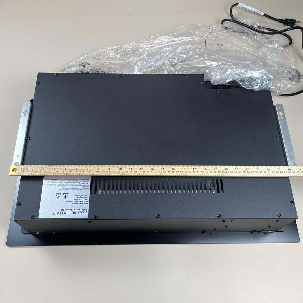 30" Electric Fireplace Wall Mounted Recessed Fireplace Remote Control