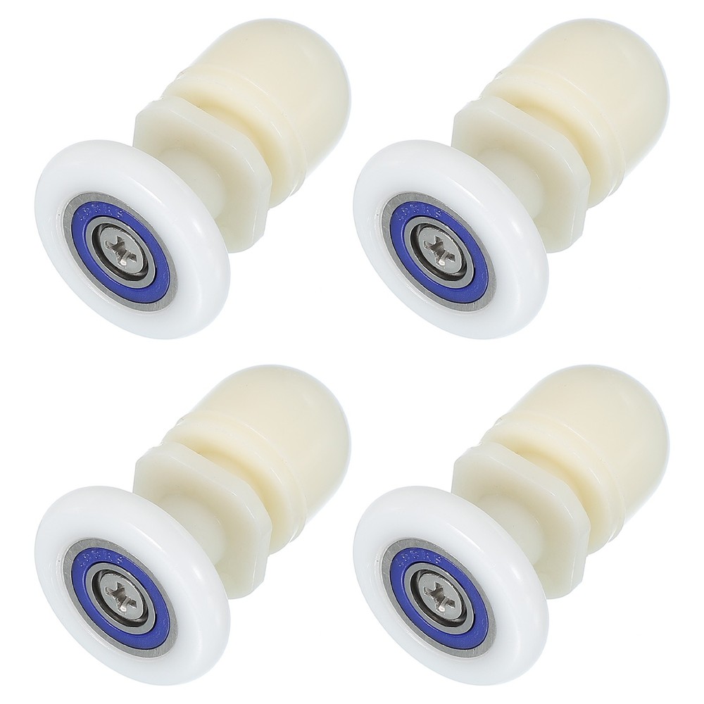 4 Pcs 27mm Shower Door Rollers Wheels Replacement White