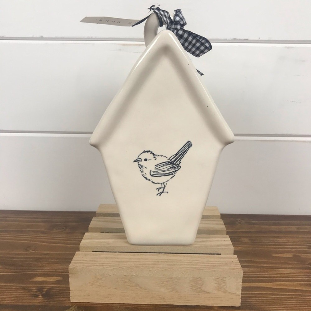 Rae Dunn Perch Slanted Birdhouse NEW