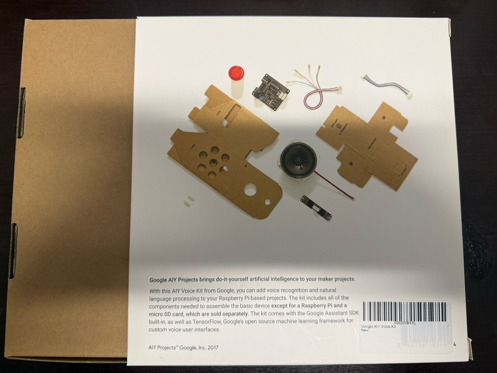 NIB Google AIY Voice Kit v1 Raspberry Pi Compatible DIY Assistant Project