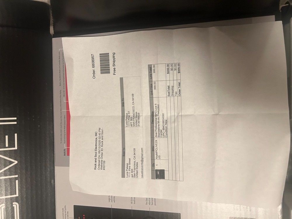 Akai MPC Live II (Black) — Mint Condition — Barely Used — Complete