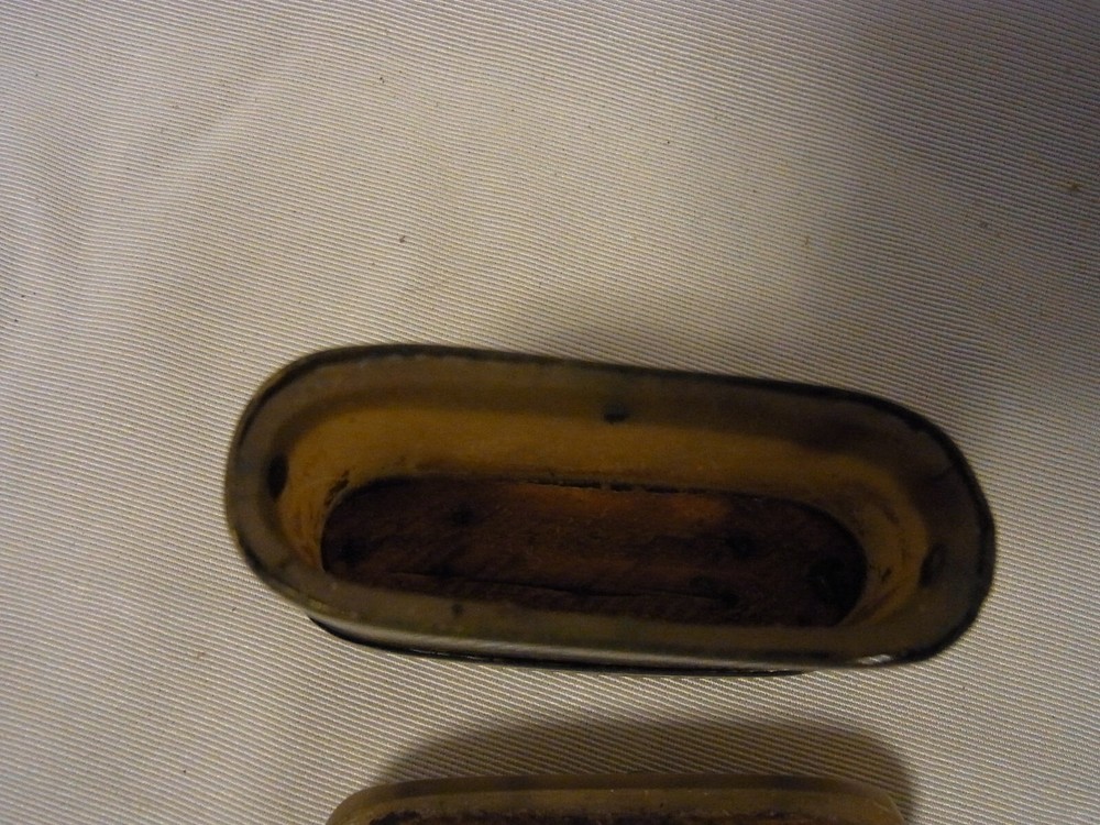 Snuff Box Horn Antique German #R