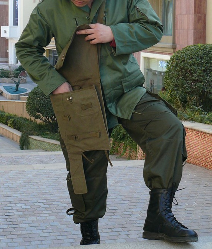Surplus Chinese Original WW2 Type54 Single Shoulder Canvas Multi-function Bag