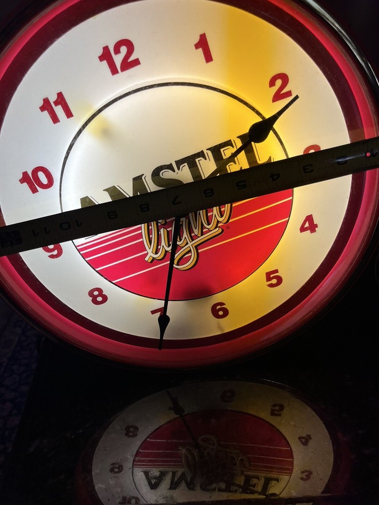 Vintage Amstel Light Beer Clock Wall Clock Light Up NEW IN BOX