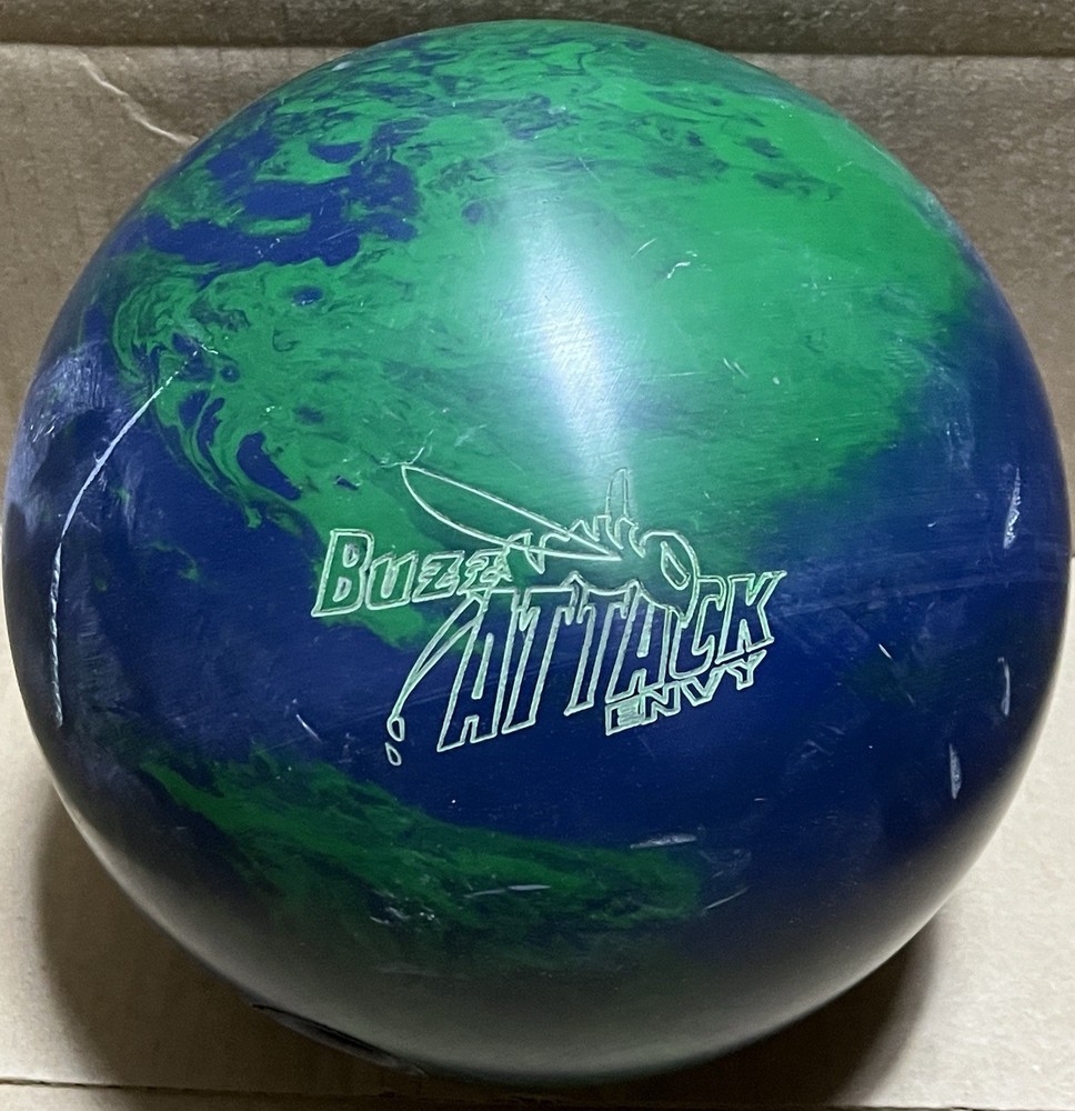 Lane Masters Buzz Attack Envy 15 lb Bowling Ball Used Single Drill