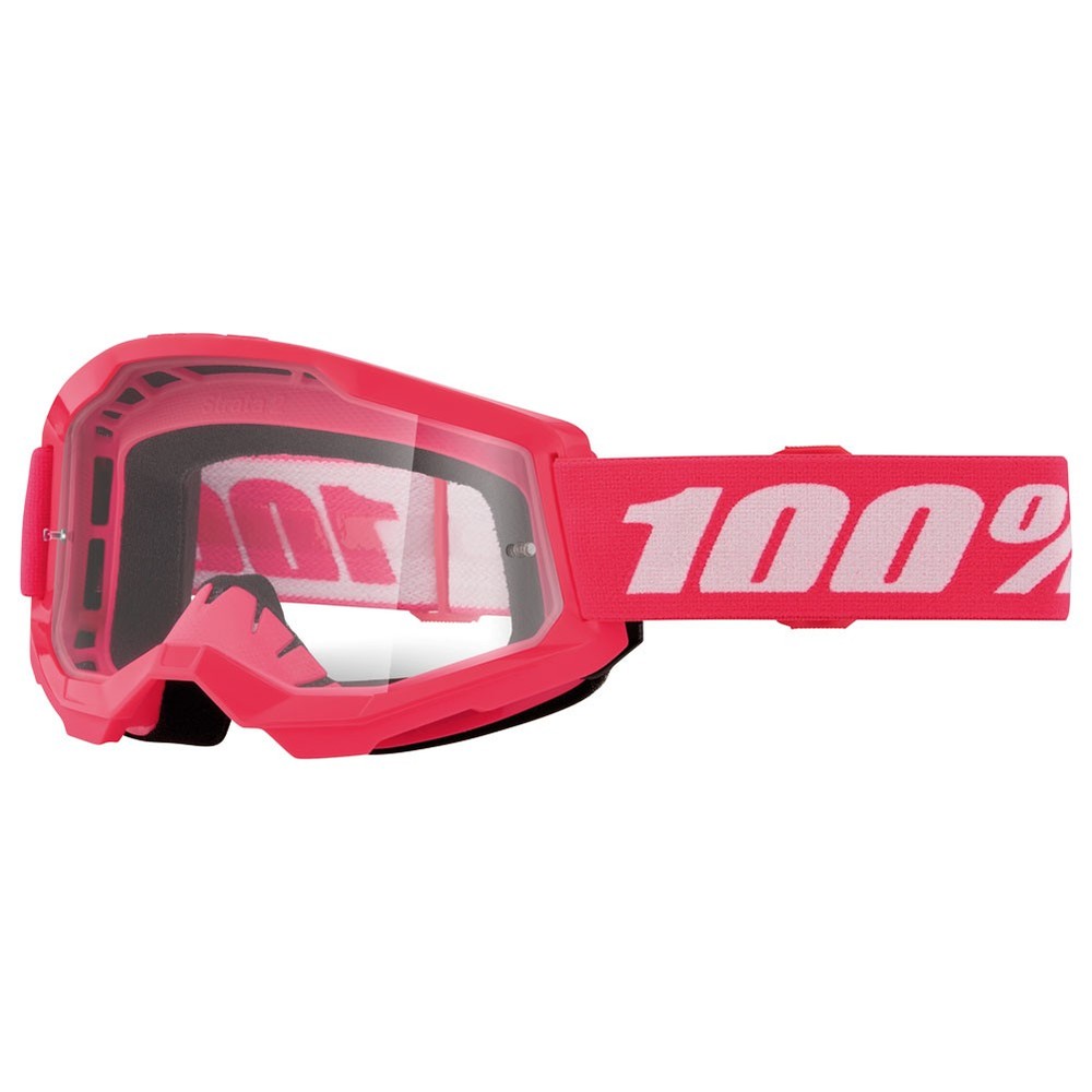 100% Youth Strata 2 Goggle  Pink Frame/Clear Lens