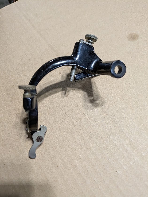 EARLY SUITCASE EDISON STANDARD CARRIAGE, ORIGINAL PHONOGRAPH PART